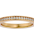 Inel Eternity Cu Diamante Naturale de 0.19 ct din 18k Aur Galben - Castelo.ro