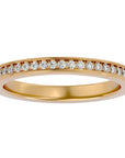 Inel Eternity Cu Diamante Naturale de 0.19 ct din 18k Aur Galben - Castelo.ro