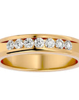 Inel Eternity Céline cu Diamant Naturale de 0.52 ct din 18k Aur Galben - Castelo.ro