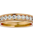 Verighetă cu Moissanite Eternity de 0.92 ct din 18k Aur Galben - Castelo.ro