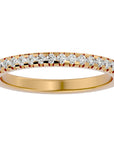 Inel Eternity Cu Moissanite de 0.25 ct din 18k Aur Galben - Castelo.ro