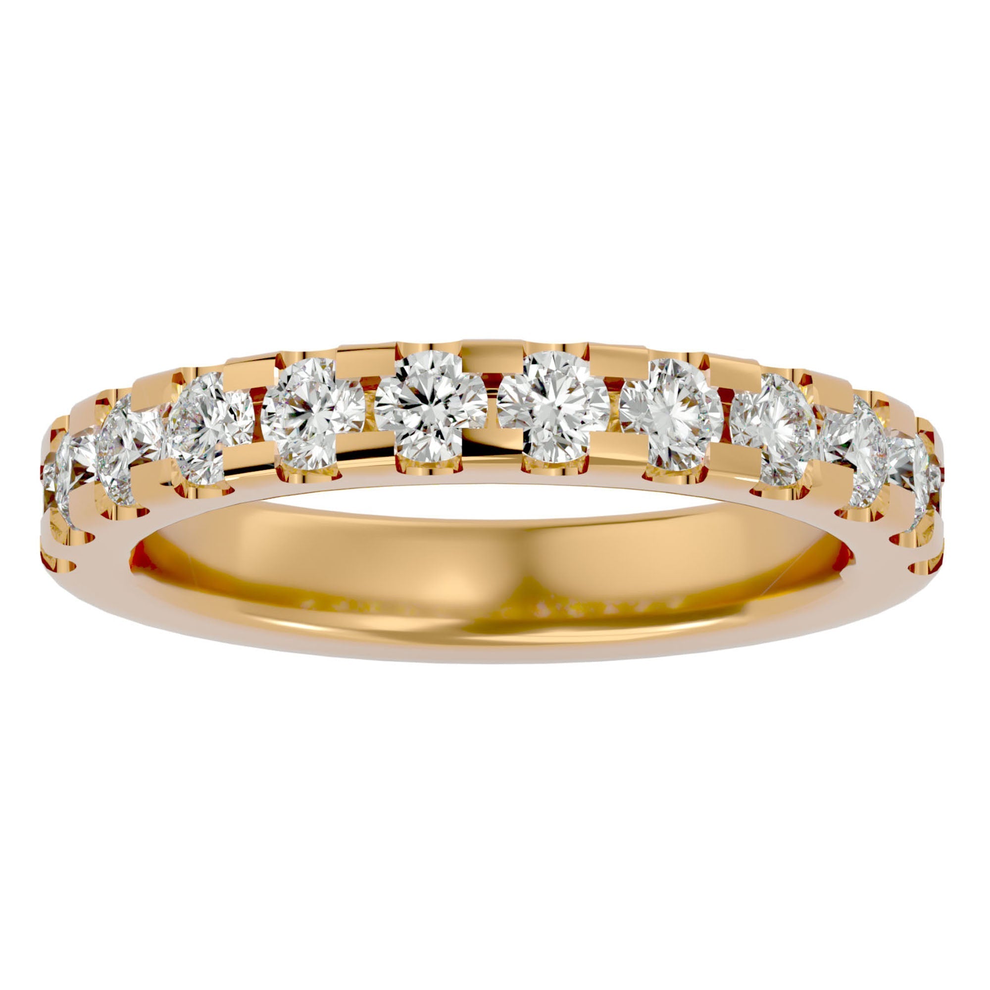 Inel Eternity Cu Diamante Create în Laborator De 0.99 ct din 18k Aur Galben - Castelo.ro