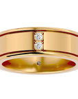 Verighetă Forte cu Diamante Naturale de 0.28 ct din 18k Aur Galben - Castelo.ro