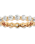 Inel Eternity din Aur 14k cu Diamante Create în Laborator de 2.01 ct din 14k Aur Galben - Castelo.ro