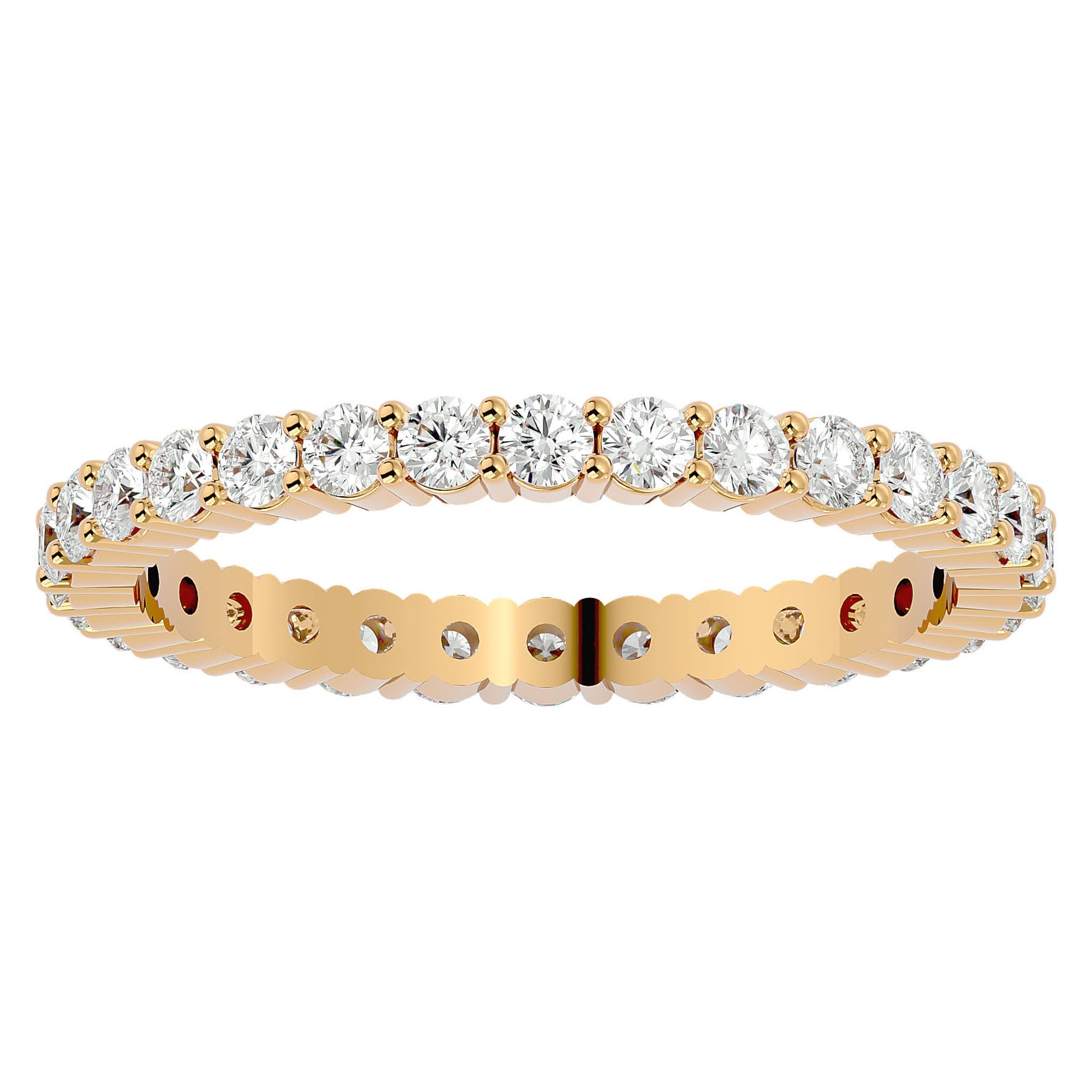 Inel Eternity din Aur 14k cu Diamante Create în Laborator de 0.90 ct din 14k Aur Galben - Castelo.ro