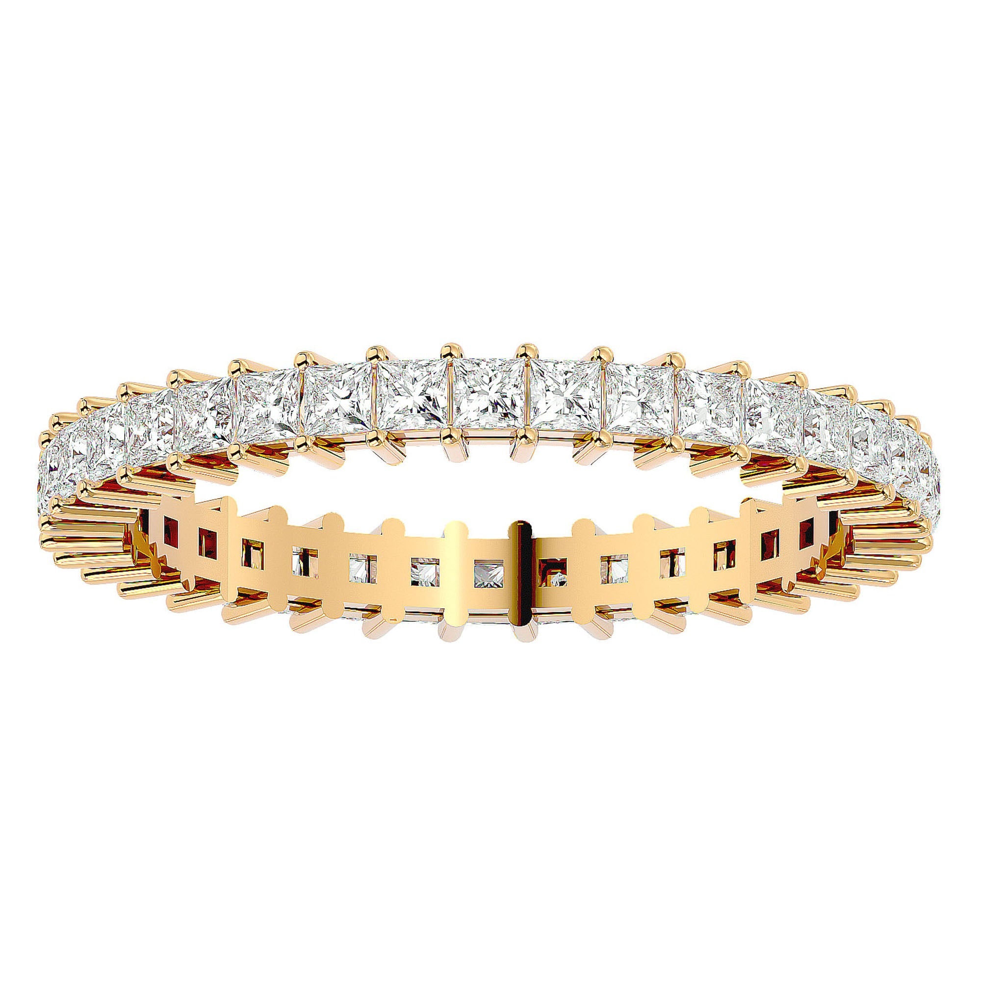 Inel Eternal cu Diamante Naturale de 1.11 ct din 18k Aur Galben - Castelo.ro