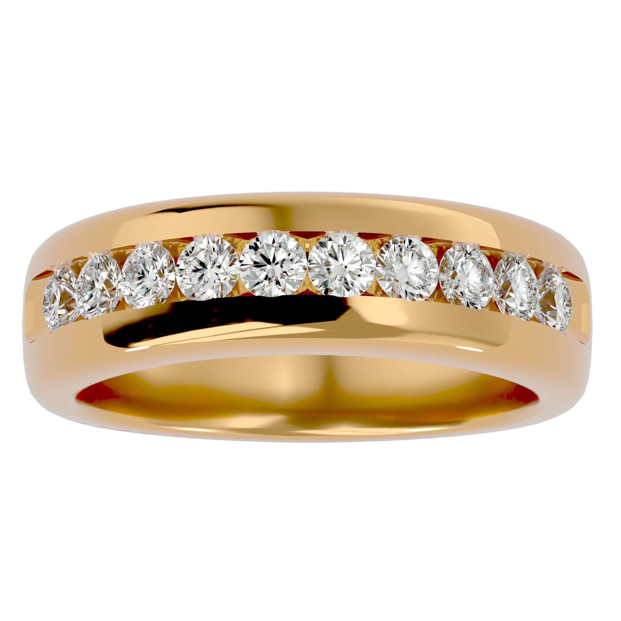 Verighetă Eternity cu Diamante Create în Laborator de 1.01 ct din 18k Aur Galben - Castelo.ro