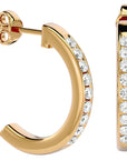 Cercei Hoop Nobili din Aur 14k cu Diamante Create în Laborator de 0.46 ct din 14k Aur Galben - Castelo.ro