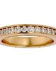 Inel Eternity Cu Diamante Naturale de 0.49 ct din 18k Aur Galben - Castelo.ro