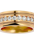 Verighetă Juliette cu Bandă De Diamante Naturale de 1.01 ct din 18k Aur Galben - Castelo.ro