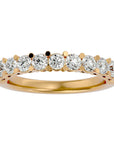 Inel din Aur 14k Cu 11 Diamante Naturale Montate In Prong 1.11 ct din 14k Aur Galben - Castelo.ro