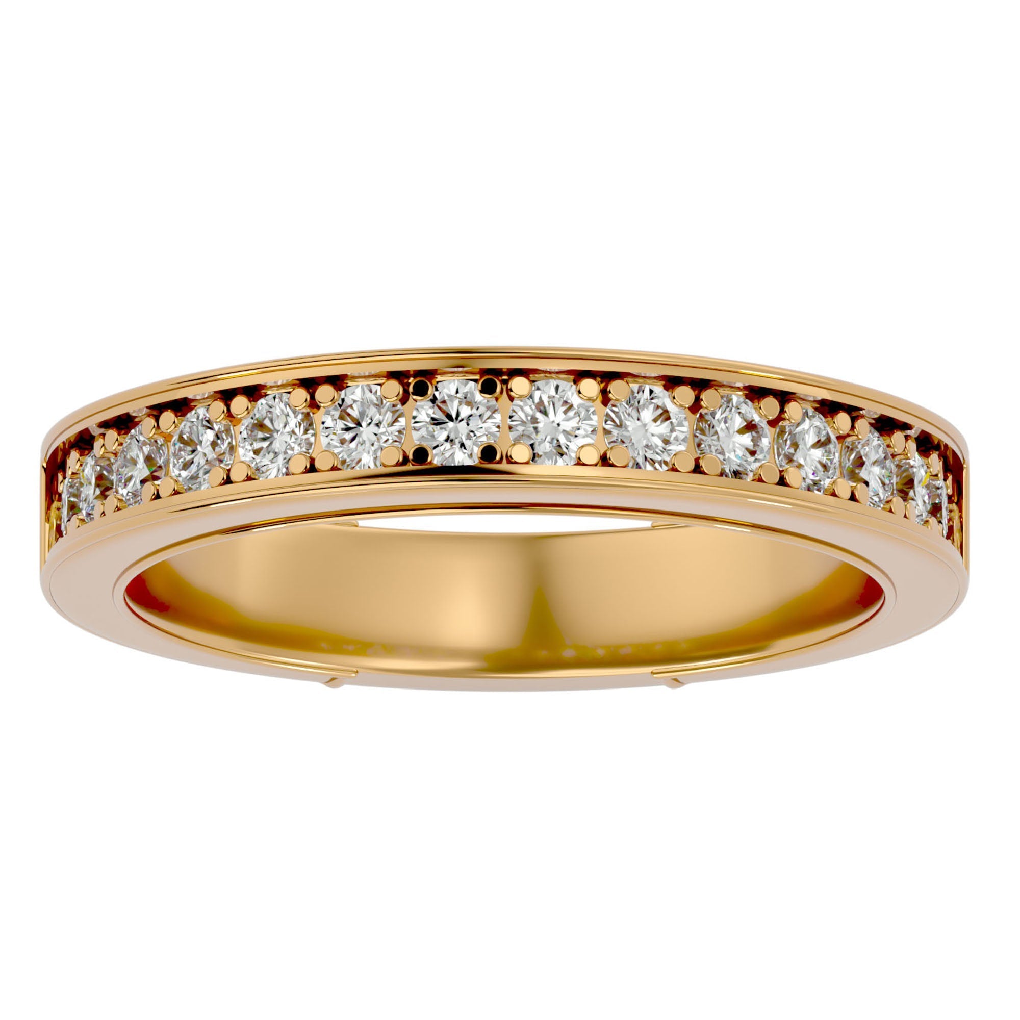 Inel Eternity din Aur 14k Cu Diamante Create în Laborator de 0.49 ct din 14k Aur Galben - Castelo.ro