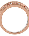 Inel Regal Vintage din Aur 14k cu Diamante Naturale de 1.73 ct din 14k Aur Roz - Castelo.ro