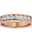 Inel Eternity Cu Diamante Naturale de 0.96 ct din 18k Aur Roz - Castelo.ro