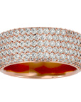 Inel Clasic Pavé din Aur 14k cu Diamante Create în Laborator de 1.93 ct din 14k Aur Roz - Castelo.ro