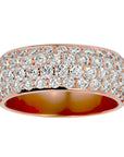 Inel Nupțial Pavé cu Moissanite de 1.87 ct din 18k Aur Roz - Castelo.ro