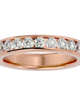 Inel Eternity Cu Diamante Create în Laborator de 0.96 ct din 18k Aur Roz - Castelo.ro