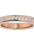 Verighetă din Aur 14k cu Moissanite Eternity de 0.55 ct din 14k Aur Roz - Castelo.ro