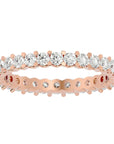 Inel Eternity cu Diamante Naturale de 1.20 ct din 18k Aur Roz - Castelo.ro