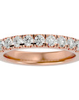 Verighetă cu Diamante Naturale Eternity de 0.96 ct din 18k Aur Roz - Castelo.ro