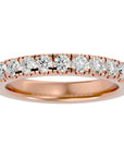 Verighetă cu Diamante Create în Laborator Eternity de 0.96 ct din 18k Aur Roz - Castelo.ro