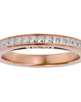 Verighetă cu Diamante Create în Laborator Eternity de 1.07 ct din 18k Aur Roz - Castelo.ro