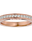 Verighetă cu Diamante Create în Laborator Eternity de 1.07 ct din 18k Aur Roz - Castelo.ro