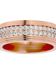 Inel Eternity Sofia cu Diamante Naturale de 1.03 ct din 18k Aur Roz - Castelo.ro