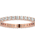Inel Eternity cu Diamante Naturale de 0.90 ct din 18k Aur Roz - Castelo.ro
