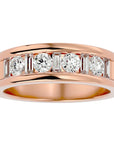 Verighetă Eternă din Aur 14k cu Moissanite de 1.24 ct din 14k Aur Roz - Castelo.ro