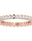 Inel Eternity cu Moissanite de 1.12 ct din 18k Aur Roz - Castelo.ro