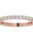 Inel Eternity din Aur 14k cu Diamante Create în Laborator de 0.90 ct din 14k Aur Roz - Castelo.ro