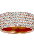 Inel Clasic Pavé cu Diamante Naturale de 1.93 ct din 18k Aur Roz - Castelo.ro