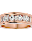 Verighetă Eternă cu Diamante Create în Laborator de 1.24 ct din 18k Aur Roz - Castelo.ro