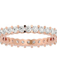 Inel Eternity din Aur 14k cu Diamante Create în Laborator de 1.12 ct din 14k Aur Roz - Castelo.ro