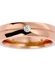 Verighetă Amélie cu Diamante Naturale de 0.46 ct din 18k Aur Roz - Castelo.ro