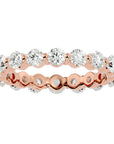 Inel Eternity din Aur 14k cu Diamante Naturale de 2.01 ct din 14k Aur Roz - Castelo.ro