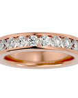 Verighetă cu Moissanite Eternity de 1.01 ct din 18k Aur Roz - Castelo.ro