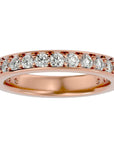 Verighetă cu Moissanite Eternity de 1.12 ct din 18k Aur Roz - Castelo.ro