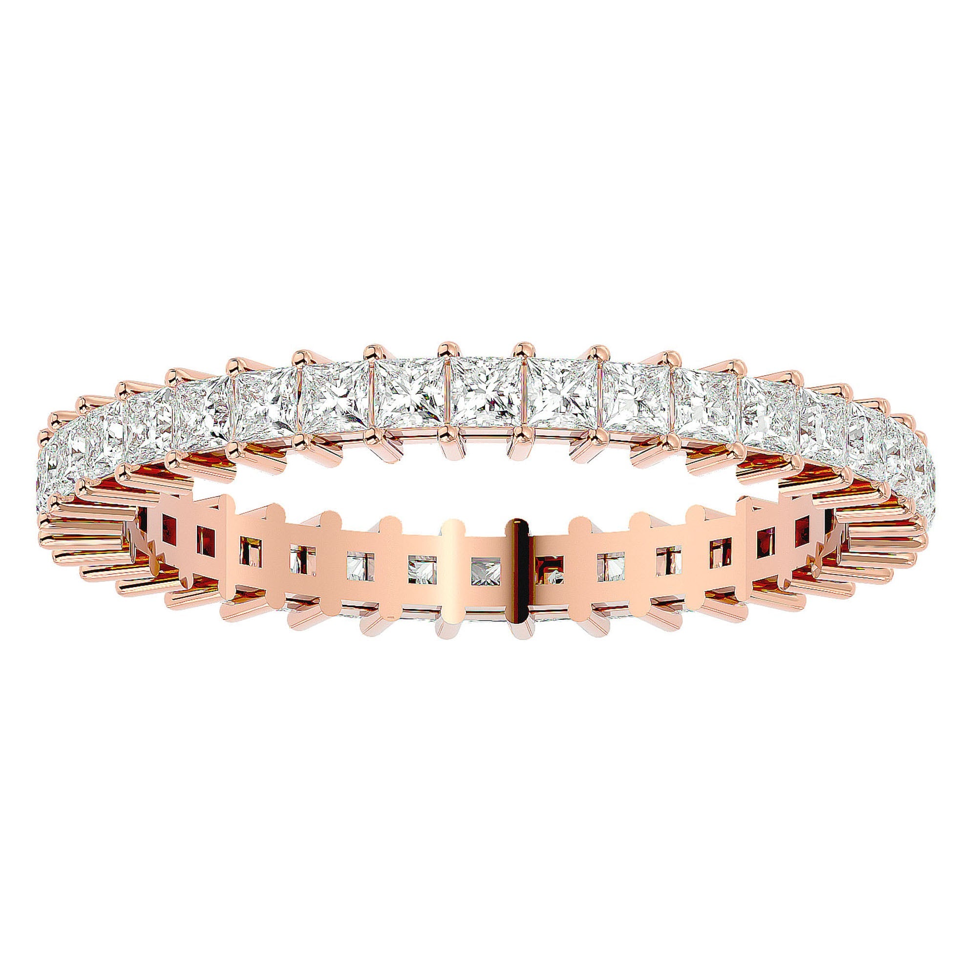 Inel Eternal cu Diamante Naturale de 1.11 ct din 18k Aur Roz - Castelo.ro