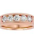 Verighetă Emilia din Aur 14k cu Diamante Create în Laborator de 1.29 ct din 14k Aur Roz - Castelo.ro