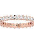 Inel Eternity din Aur 14k cu Diamante Naturale de 1.12 ct din 14k Aur Roz - Castelo.ro