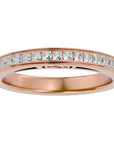 Verighetă cu Diamante Naturale Eternity de 0.32 ct din 18k Aur Roz - Castelo.ro