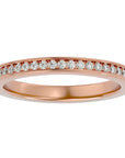 Inel Eternity din Aur 14k Cu Diamante Create în Laborator de 0.19 ct din 14k Aur Roz - Castelo.ro