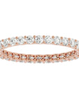 Inel Eternity Grandeur cu Diamante Naturale de 1.04 ct din 18k Aur Roz - Castelo.ro