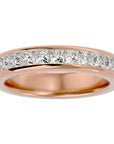 Verighetă cu Moissanite Eternity de 1.07 ct din 18k Aur Roz - Castelo.ro