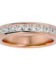 Verighetă cu Moissanite Eternity de 1.07 ct din 18k Aur Roz - Castelo.ro