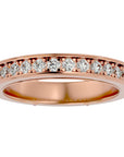 Inel Eternity din Aur 14k Cu Diamante Create în Laborator de 0.49 ct din 14k Aur Roz - Castelo.ro