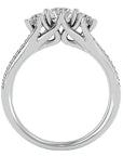Inel de Logodnă Solitaire Pavè cu Diamante Create în Laborator de 0.90 ct din Platina - Castelo.ro