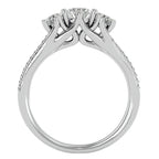 Inel de Logodnă Solitaire Pavè cu Diamante Create în Laborator de 0.90 ct din Platina - Castelo.ro